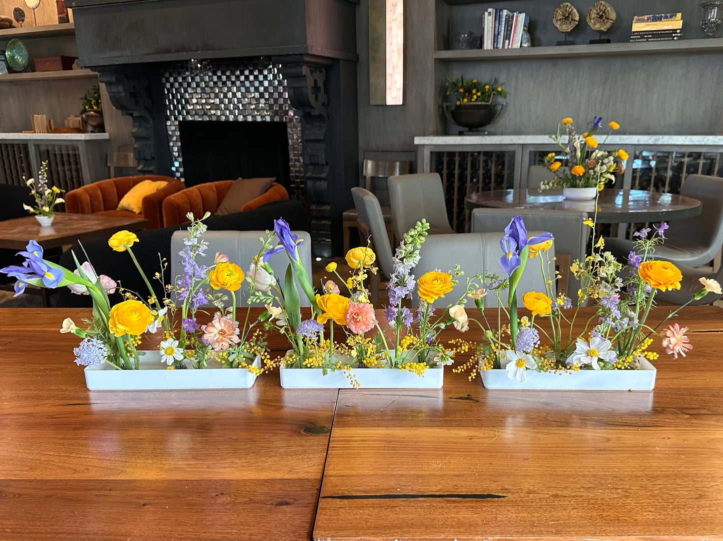 Ikebana-Style Tray Centerpiece