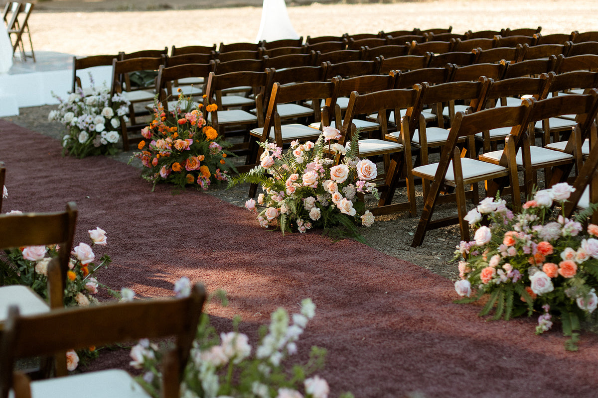 Grounded Floral Arrangement | Aisle & Accent Flowers
