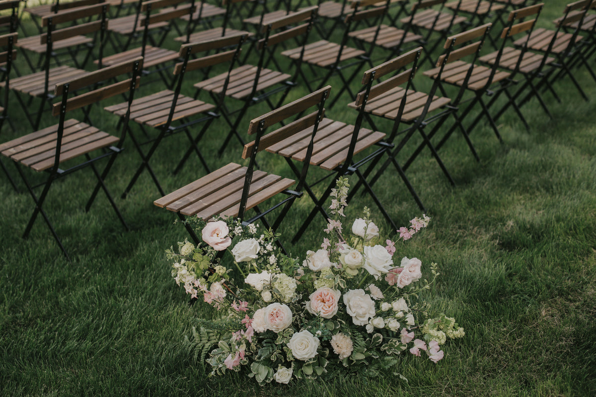 Grounded Floral Arrangement | Aisle & Accent Flowers