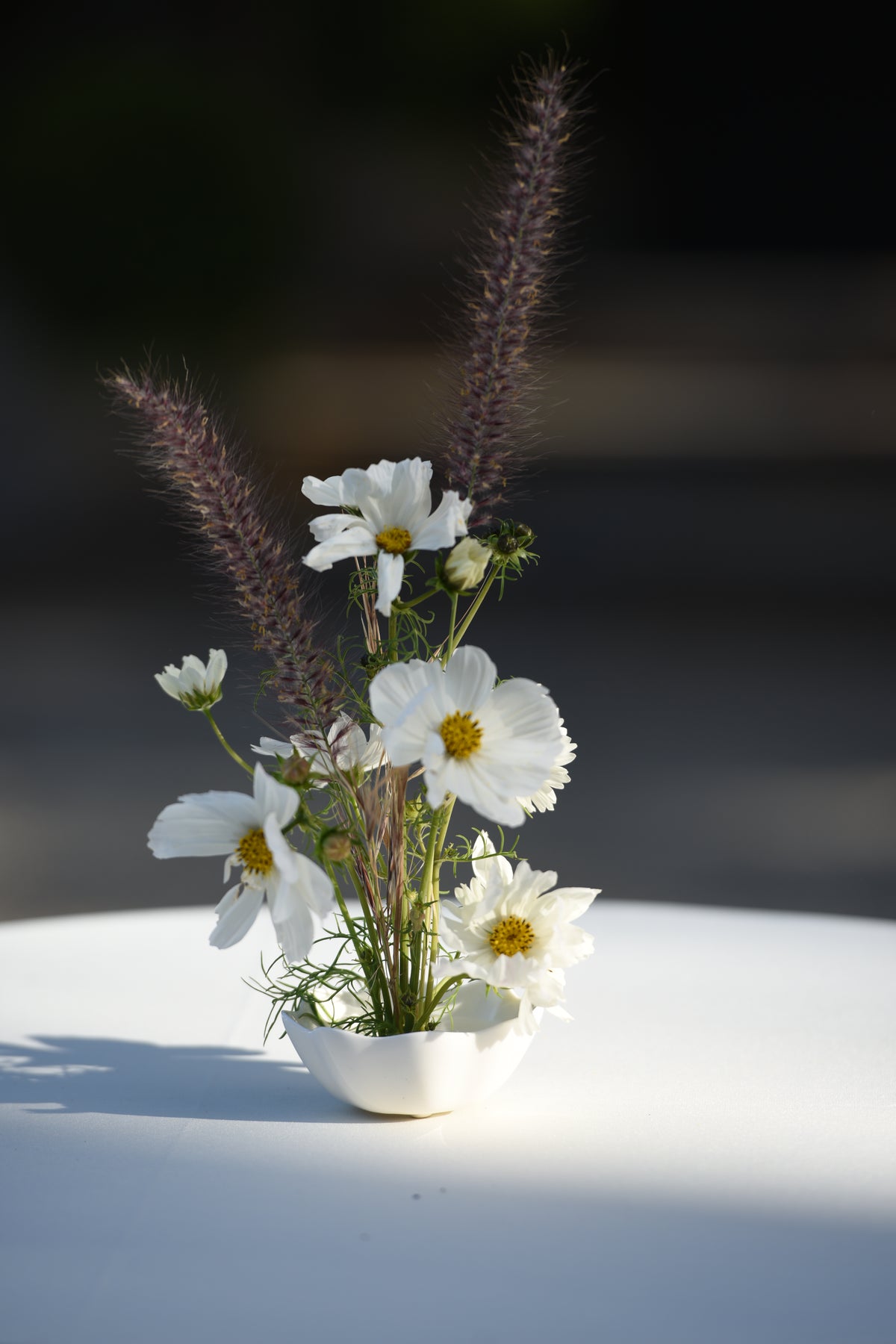 Ikebana-Style Bowl Arrangement