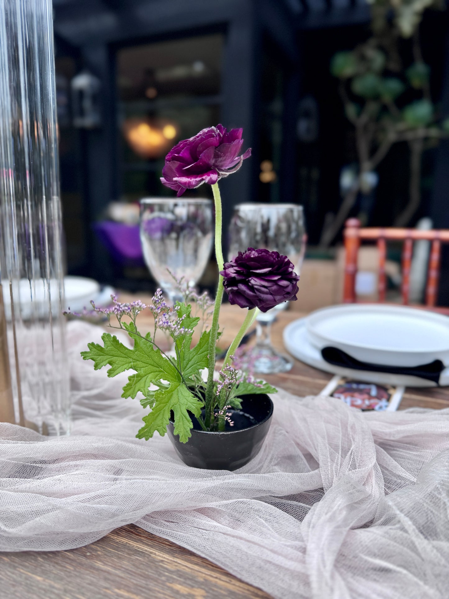 Ikebana-Style Double Mini Arrangement