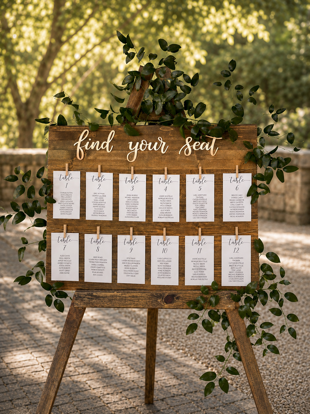 Find Your Seat Sign Floral Add-On