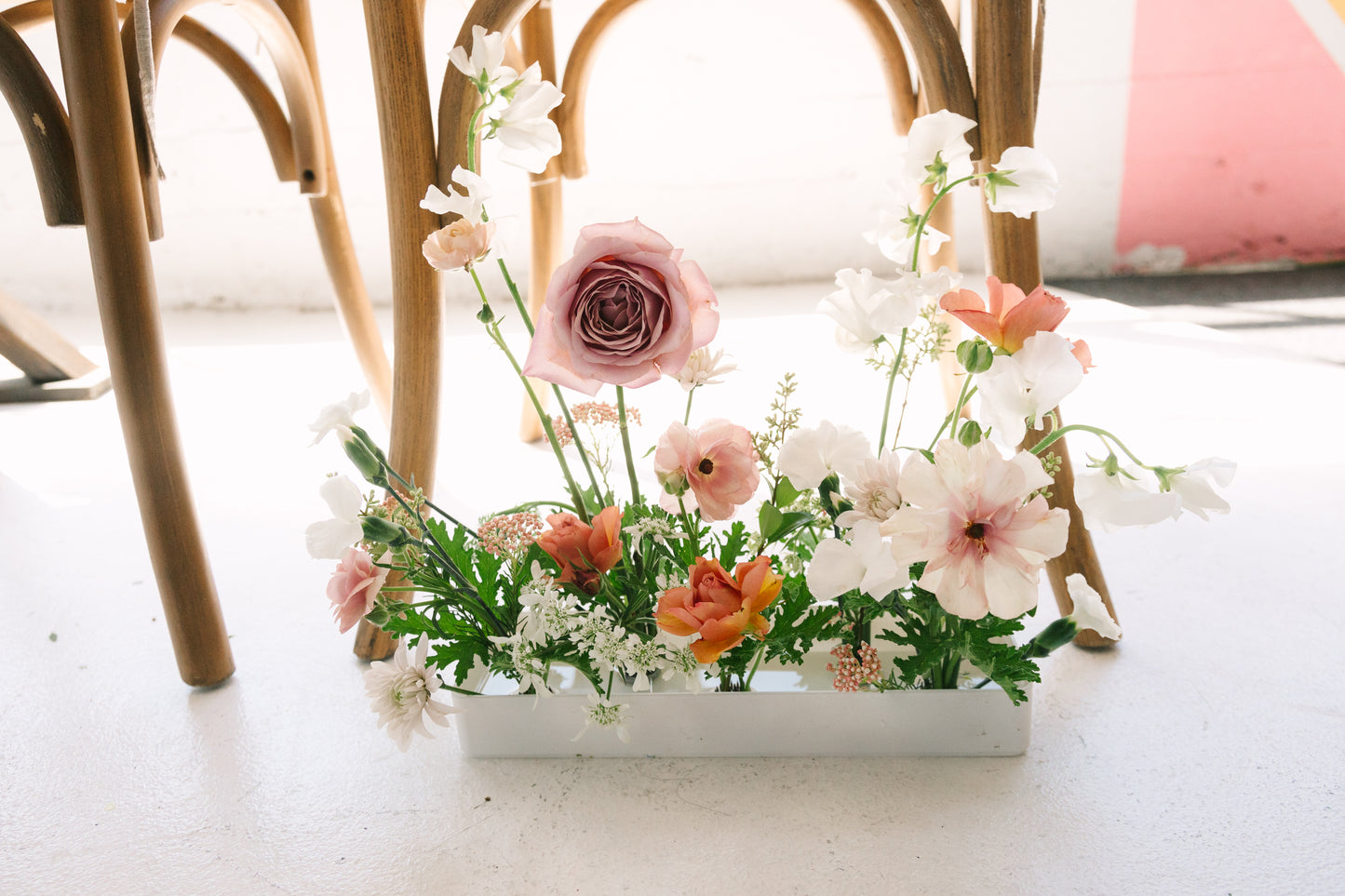 Ikebana-Style Tray Centerpiece