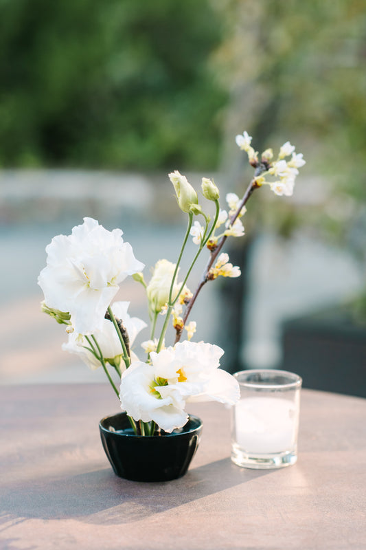 Ikebana-Style Cup Arrangement