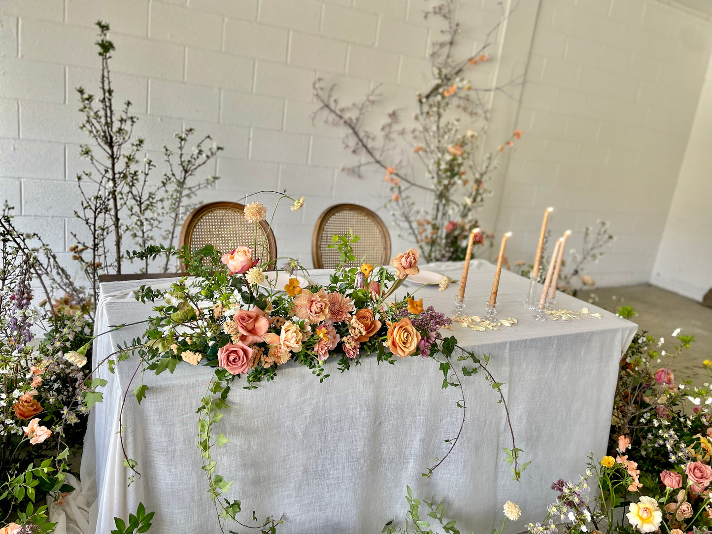 Sweetheart Table Floral Spray