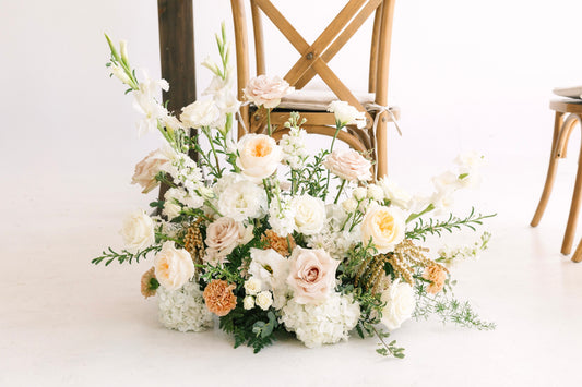 Grounded Floral Arrangement | Aisle & Accent Flowers