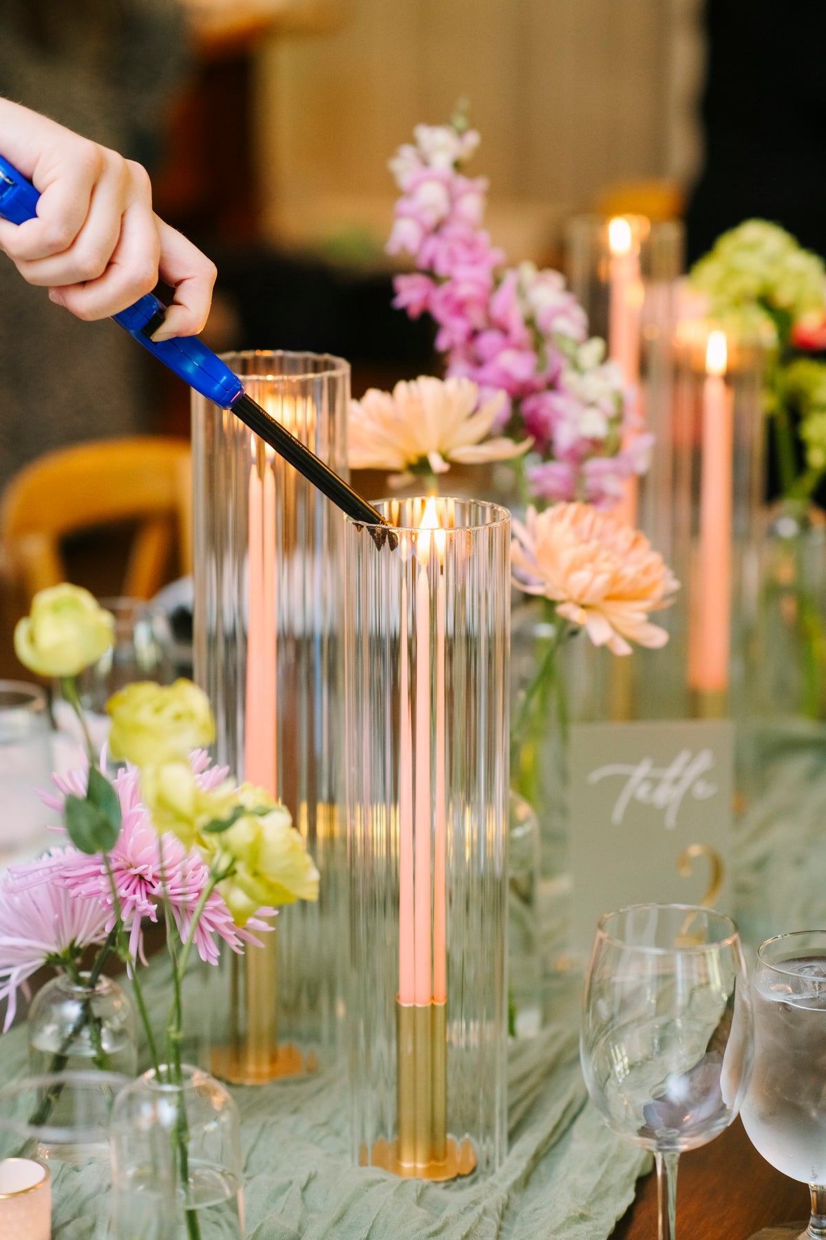 Taper Candle with Holder