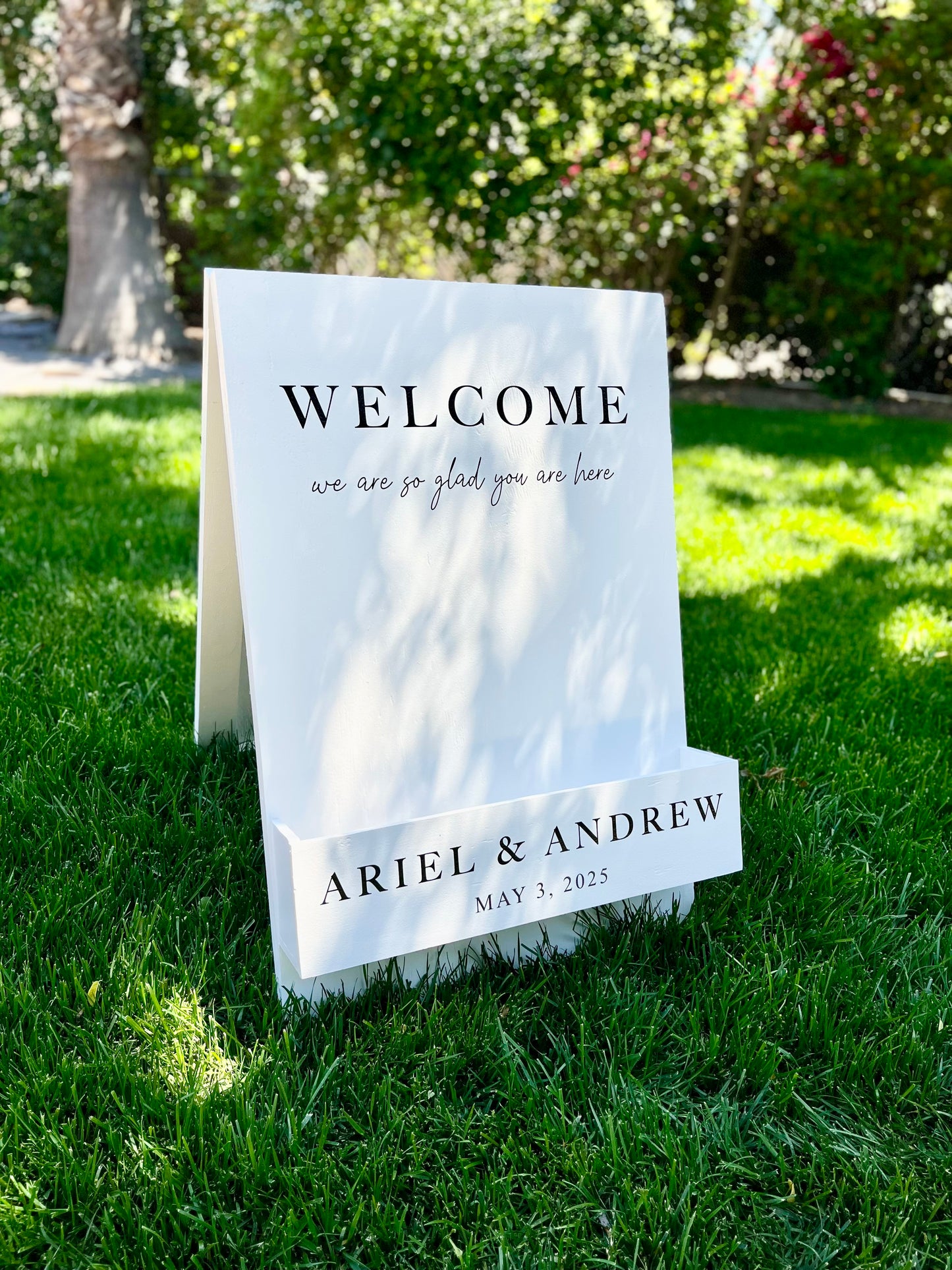 Flower Box Welcome Sign (Rental)
