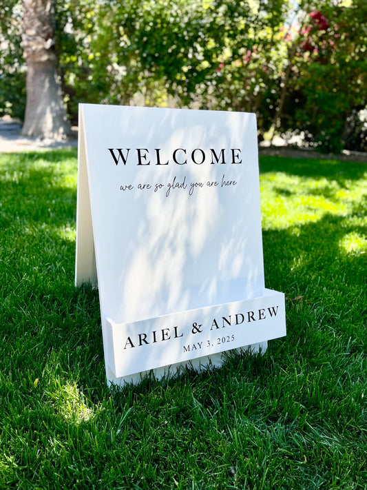 Flower Box Welcome Sign (Rental)