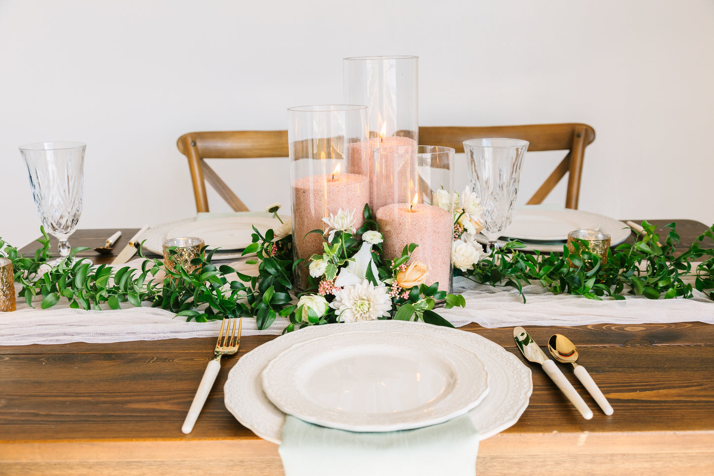Whimsical Table Greenery