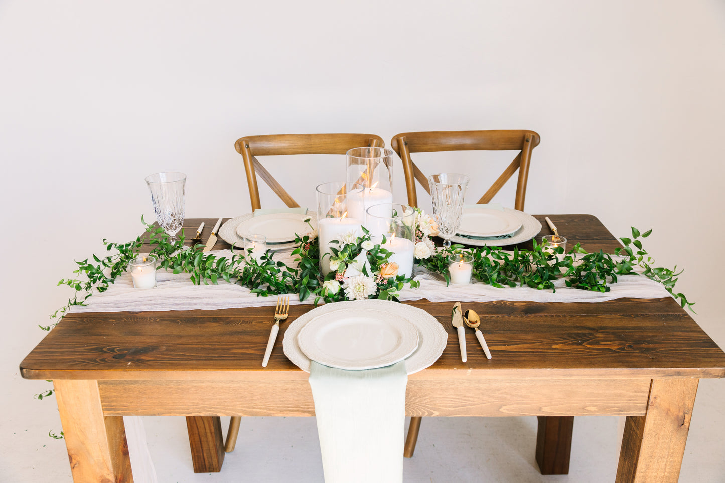 Whimsical Table Greenery