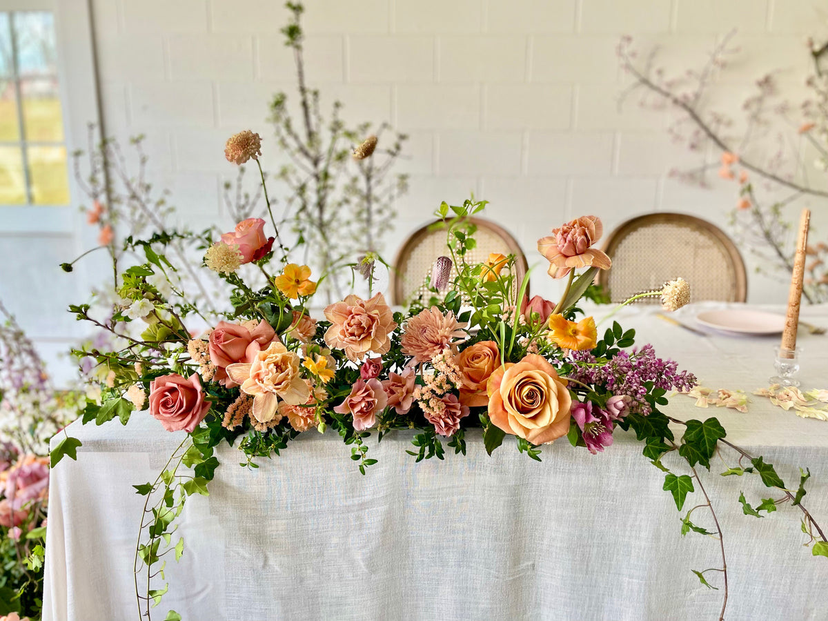 Sweetheart Table Floral Spray