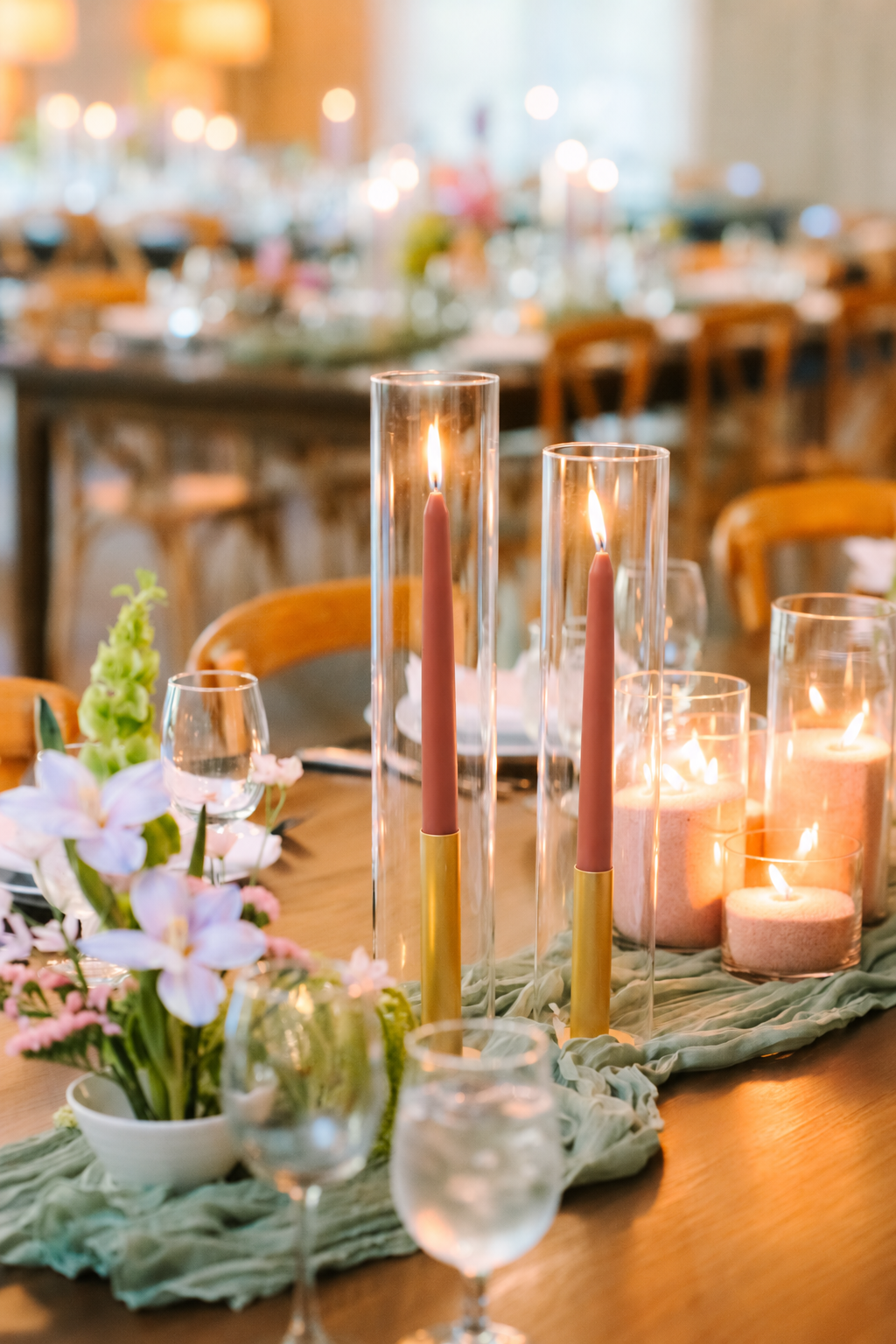 Taper Candle with Holder
