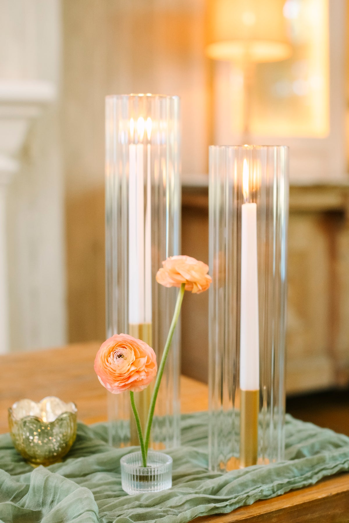 Taper Candle with Holder