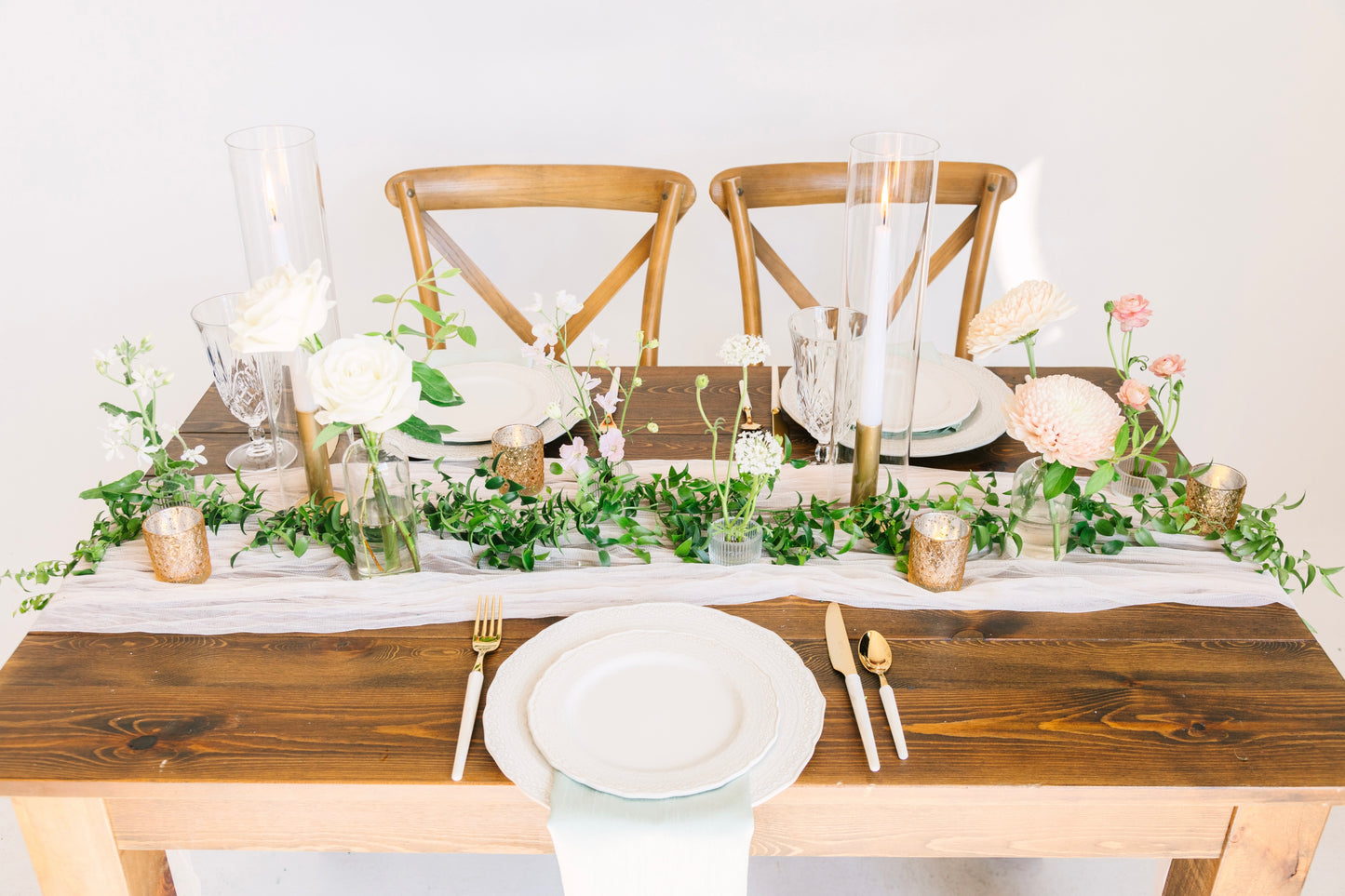 Whimsical Table Greenery